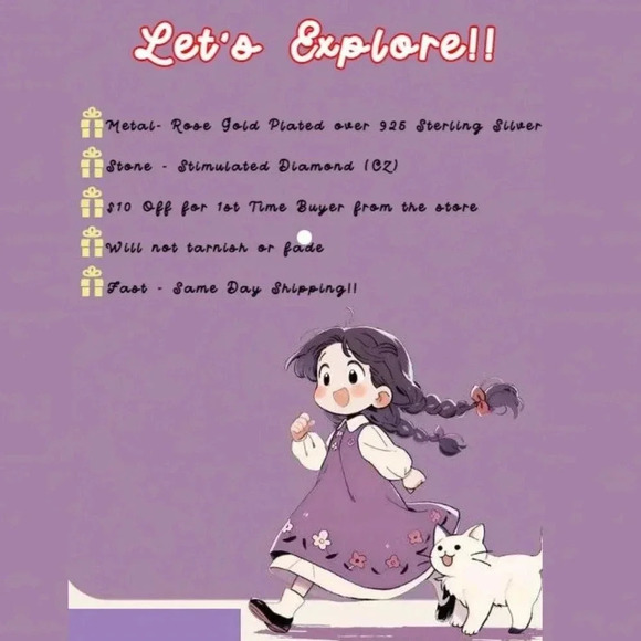 ▶ GIFT💝HEART INITIAL ROSE GOLD EARRINGS WOMEN TEEN GIRL MOM DAUGHTER, ELDM153RG - Picture 2 of 14